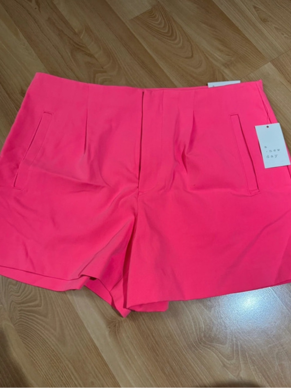 a new day Hot Pink High-Waist Tailored Shorts